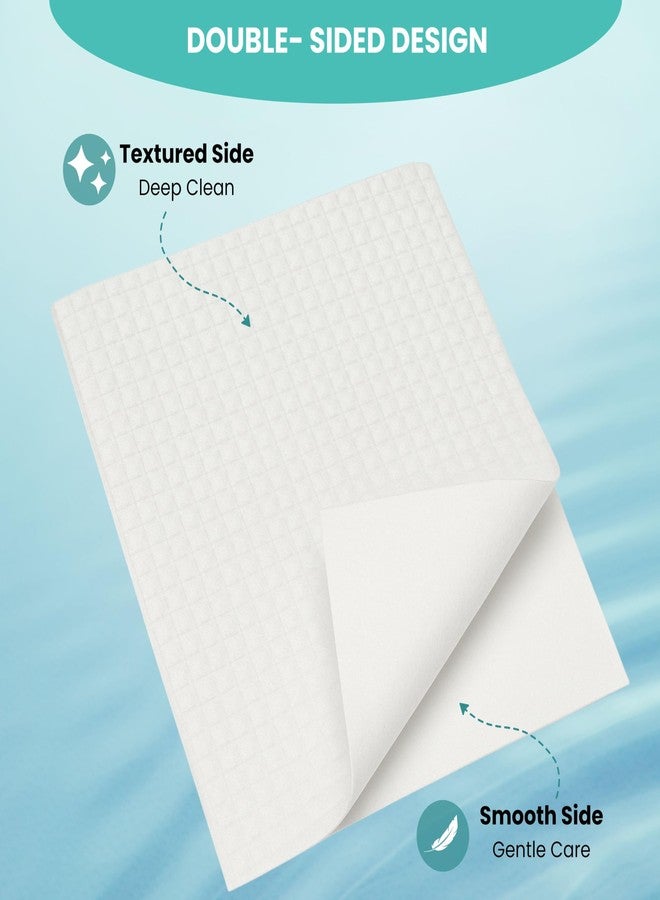 Visfresh Disposable Face Towel Travel Pack – XL 10"×12" Face Towelettes Disposable, Ultra-Soft & Thick Travel Face Wipes for Sensitive Skin, Makeup Remover Dry Wipes, 15 Towels per Pack – Visfresh (3 Packs) - Image 4